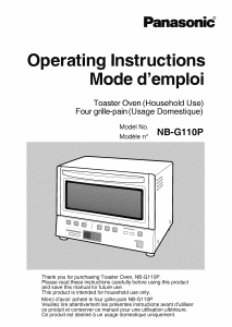 Mode d’emploi Panasonic NB-G110P Four