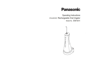 Handleiding Panasonic EW-1511W Flosapparaat