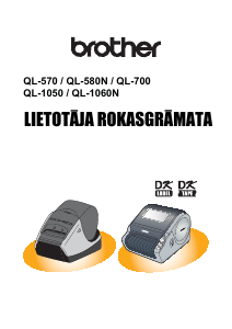 Rokasgrāmata Brother QL-570 Etiķešu printeris