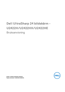 Bruksanvisning Dell U2422H LCD skärm