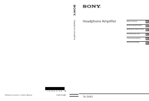Manual de uso Sony TA-ZH1ES Amplificador