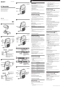 Manual de uso Sony ICD-30 Grabadora de voz