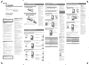 Brugsanvisning Sony ICD-B100 Diktafon
