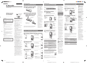 Manuale Sony ICD-B100 Registratore vocale