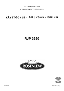 Käyttöohje Rosenlew RJP3350 Jääkaappipakastin