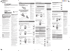 Brugsanvisning Sony ICD-B300 Diktafon