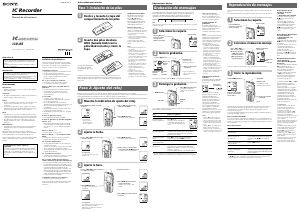 Manual de uso Sony ICD-B5 Grabadora de voz