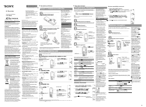 Manual Sony ICD-B600 Reportofon