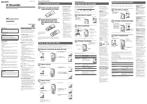 Manual de uso Sony ICD-B7 Grabadora de voz