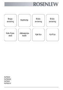 Brugsanvisning Rosenlew RJP3531X Køle-fryseskab