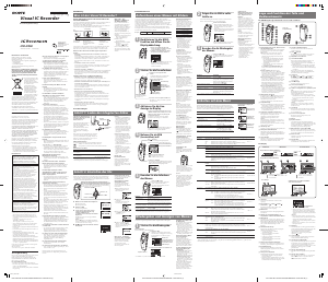 Bedienungsanleitung Sony ICD-CX50 Diktiergerät