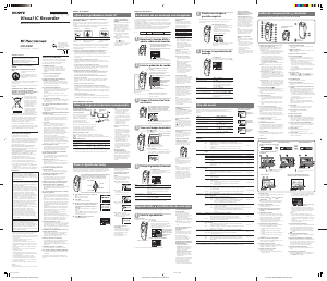 Manual de uso Sony ICD-CX50 Grabadora de voz