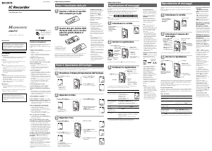 Manuale Sony ICD-P17 Registratore vocale