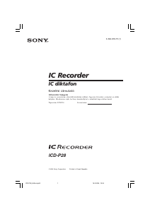Használati útmutató Sony ICD-P28 Hangrögzítő