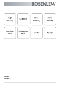 Brugsanvisning Rosenlew RJP3541V Køle-fryseskab