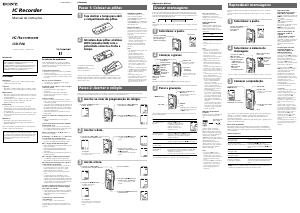 Manual Sony ICD-P28 Gravador de voz