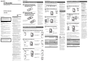 Bedienungsanleitung Sony ICD-P28 Diktiergerät