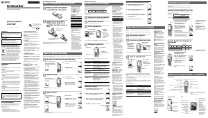 Manual de uso Sony ICD-P330F Grabadora de voz