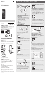 Handleiding Sony ICD-PX470 Audiorecorder
