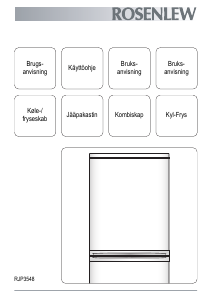 Bruksanvisning Rosenlew RJP3548 Kjøle-fryseskap