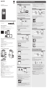 Rokasgrāmata Sony ICD-SX2000 Audio atskaņotājs