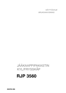 Käyttöohje Rosenlew RJP3560 Jääkaappipakastin