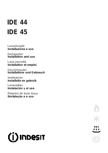 Manuale Indesit IDE 45 Lavastoviglie