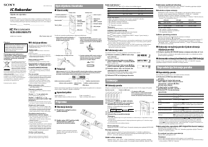 Priručnik Sony ICD-U50 Audiosnimač