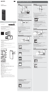 Käyttöohje Sony ICD-UX560 Äänitallennin