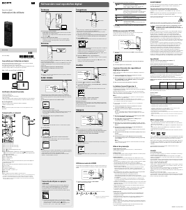 Manual Sony ICD-UX560 Reportofon