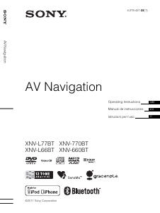 Manuale Sony XNV-660BT Navigatore per auto