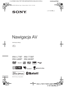 Instrukcja Sony XNV-770BT Nawigacja przenośna
