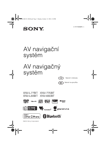 Manuál Sony XNV-L77BT Navigace do auta