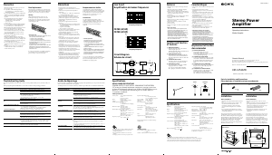 Manual Sony XM-1252GTR Car Amplifier