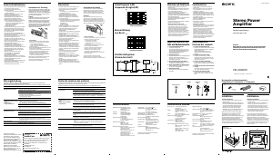 Manuale Sony XM-2200GTX Amplificatore auto
