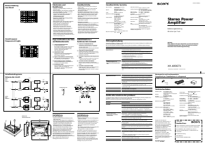 Bedienungsanleitung Sony XM-4060GTX Autoverstärker