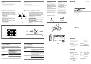 Mode d’emploi Sony XM-423SL Amplificateur de voiture