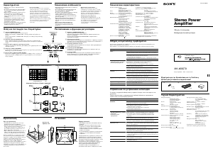Εγχειρίδιο Sony XM-460GTX Ενισχυτής αυτοκινήτου