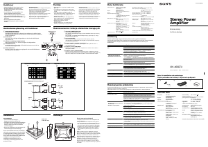 Bruksanvisning Sony XM-460GTX Bilförstärkare