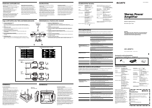 Bedienungsanleitung Sony XM-460GTX Autoverstärker