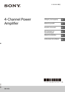 Manual Sony XM-4ES Amplificator auto
