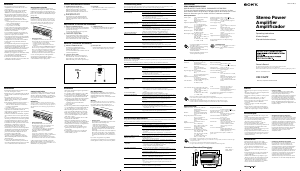 Manual de uso Sony XM-552ZR Amplificador para coche