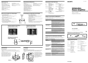 Εγχειρίδιο Sony XM-D1000P5 Ενισχυτής αυτοκινήτου