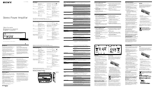 Посібник Sony XM-GTR7040 Автомобільний підсилювач