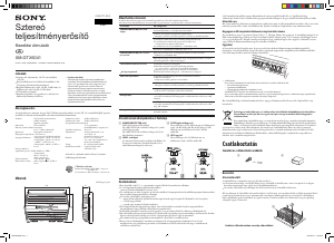 Használati útmutató Sony XM-GTX6041 Autós erősítő