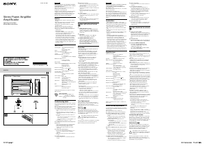 Manual de uso Sony XM-N502 Amplificador para coche