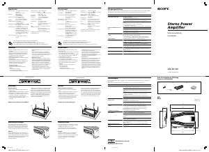 Käyttöohje Sony XM-SD14X Autovahvistin