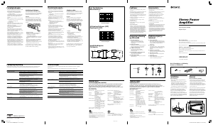 Käyttöohje Sony XM-SD22X Autovahvistin