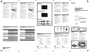 Handleiding Sony XM-SD22X Autoversterker