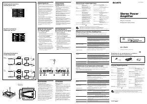 Εγχειρίδιο Sony XM-SD46X Ενισχυτής αυτοκινήτου